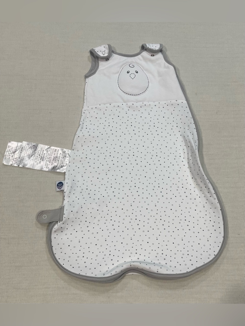 Nested Bean Zen Sack Classic – Stardust Grey Size Small 0-6 Months